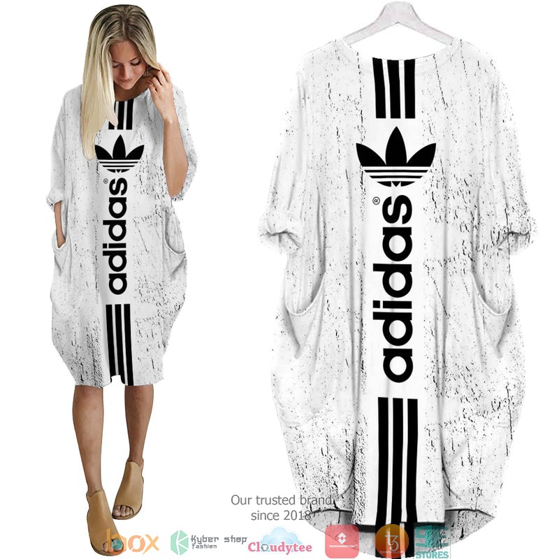 Adidas_Black_White_Batwing_Pocket_Dress