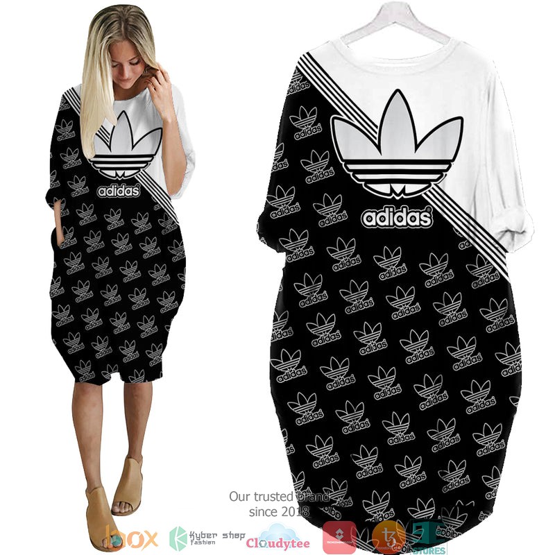 Adidas_Black_and_White_Batwing_Pocket_Dress