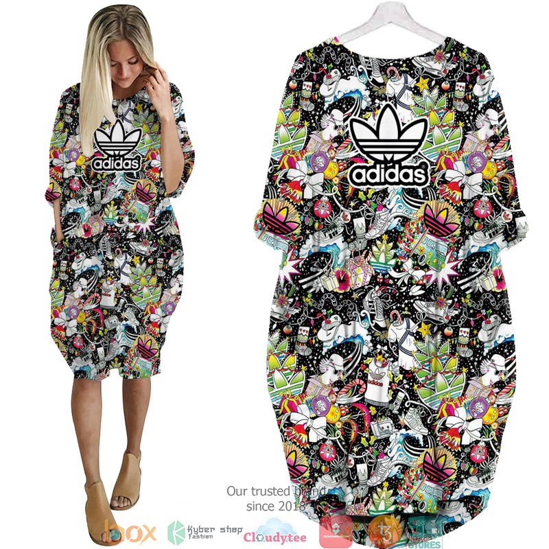 Adidas_Fashion_icon_pattern_Batwing_Pocket_Dress