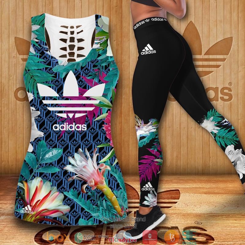 Adidas_Flower_Cube_Pattern_Tank_Top_Legging
