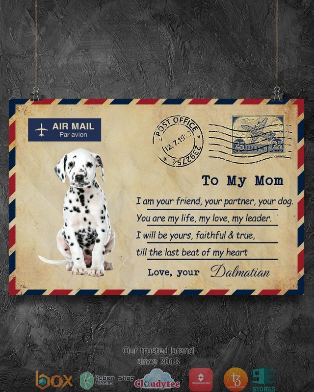 Air_Mail_To_my_mom_Dalmatian_Poster