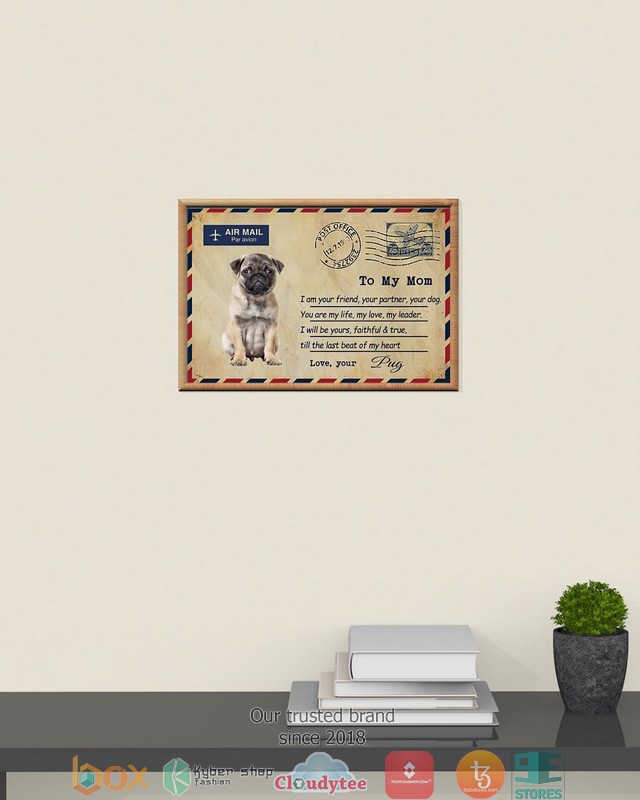 Air_Mail_To_my_mom_Fawn_Pug_Poster_1