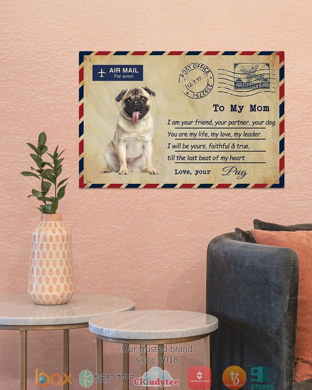 Air_Mail_To_my_mom_Love_your_Fawn_Pug_Poster