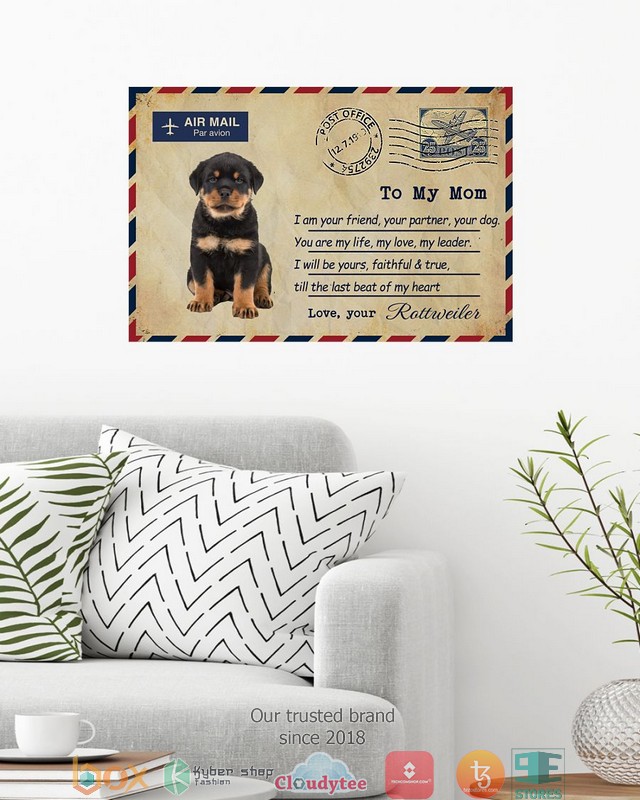 Air_Mail_To_my_mom_Rottweiler_Poster_1