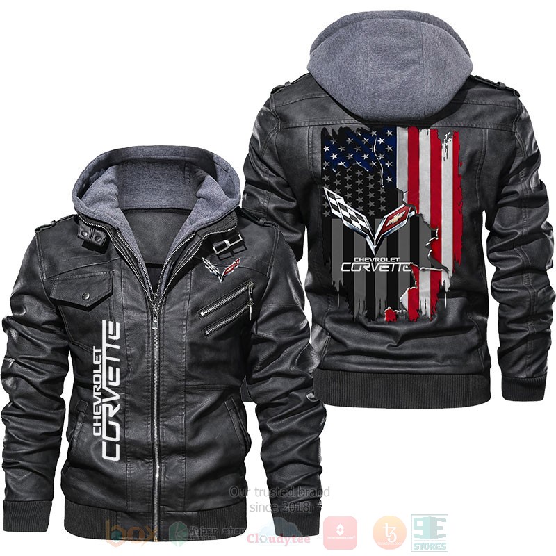 American_Flag_Chevrolet_Corvette_Leather_Jacket