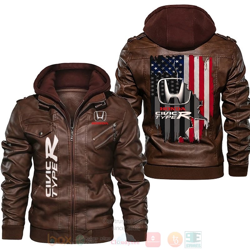 American_Flag_Honda_Civic_Type_R_Leather_Jacket_1