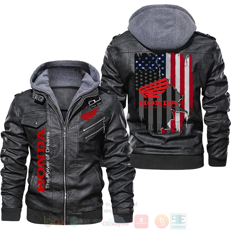 American_Flag_Honda_Leather_Jacket