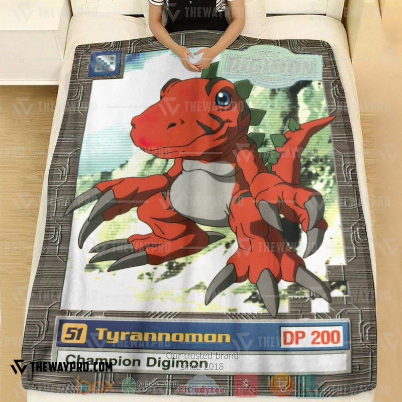 Anime_Digimon_Tyrannomon_Series_2_Soft_Blanket_1