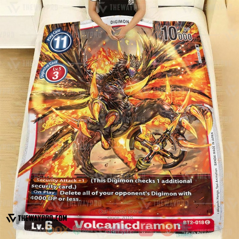 Anime_Digimon_Volcanicdramon_Soft_Blanket_1