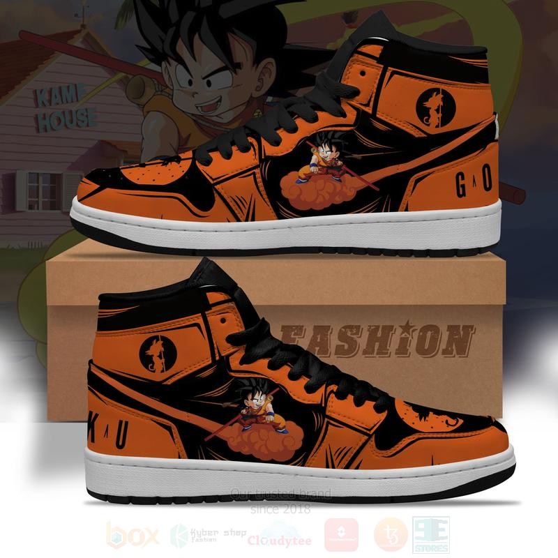 Anime_Dragon_Ball_Z_Goku_Orange_Air_Jordan_High_Top_Shoes