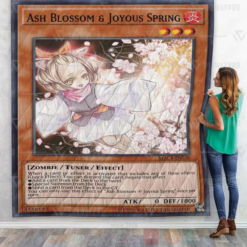Anime_YGO_Ash_Blossom_and_Joyous_Spring_Custom_Quilt