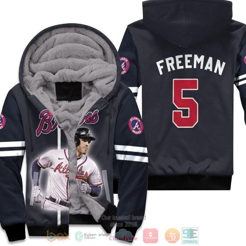 Atlanta_Braves_Freddie_Freeman_5_MLB_Black_fleece_hoodie