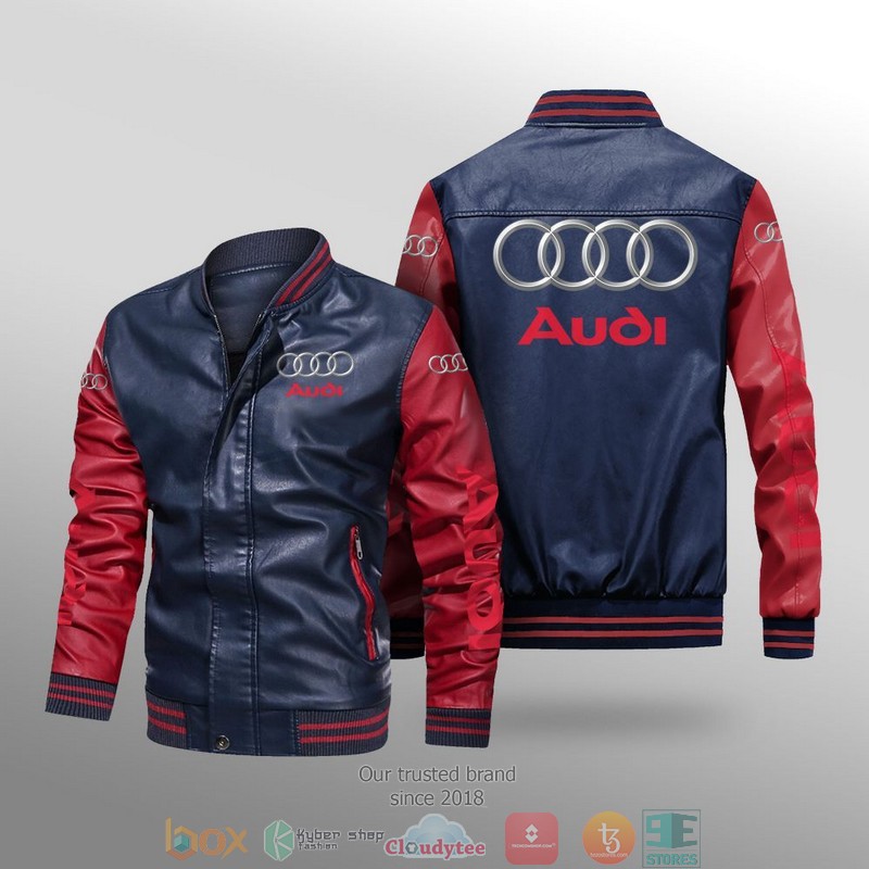 Audi_Car_Brand_Leather_Bomber_Jacket_1
