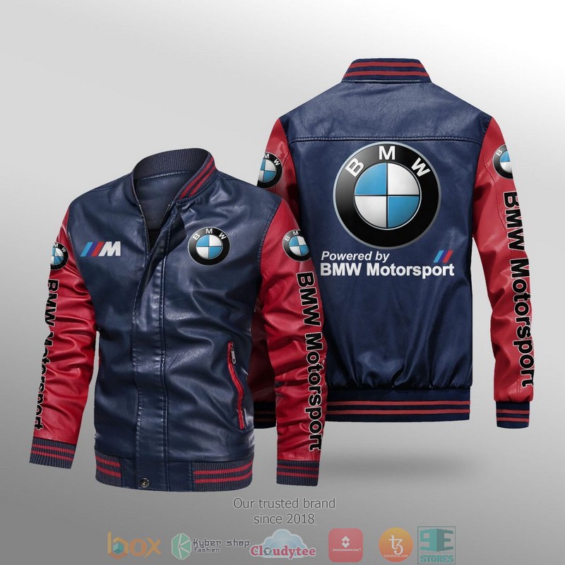 BMW_Car_Brand_Leather_Bomber_Jacket_1