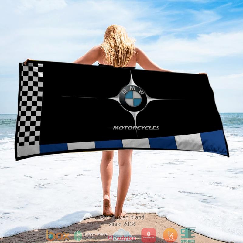 BMW_motorcycle_race_Beach_Towel