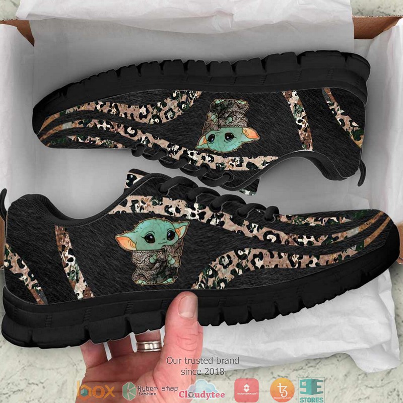 Baby_Yoda_Too_Cute_I_Am_Leopard_pattern_sneaker_shoes