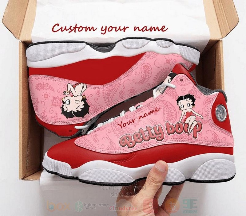 Betty_Boop_Custom_Name_Air_Jordan_13_Shoes
