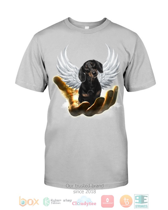 Black_Dachshund_Golden_Hand_Heaven_Wings_2D_shirt_hoodie