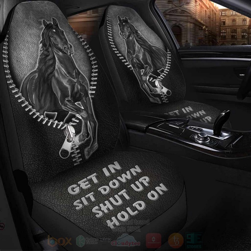 Black_Horse_Leather_Pattern_Get_In_Sit_Down_Shut_Up_Hold_On_Car_Seat_Covers