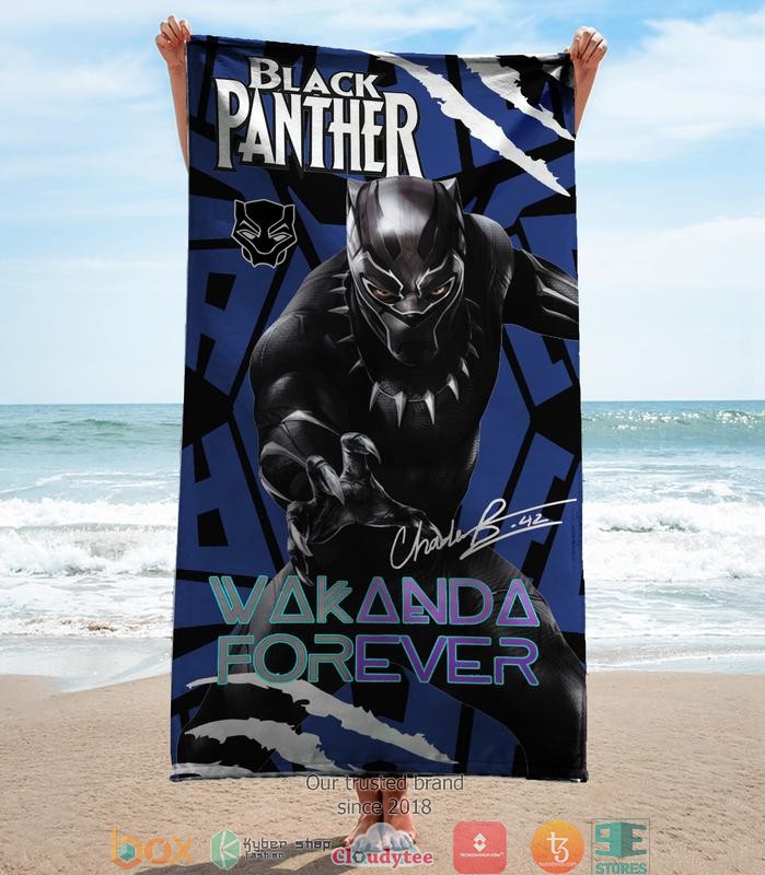 Black_Panther_Signature_Wakanda_forever_Beach_Towel