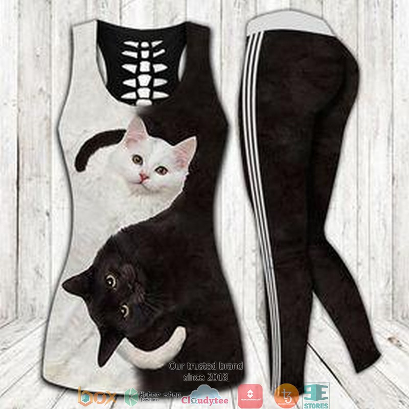 Black_and_White_Cat_Tank_Top_Legging