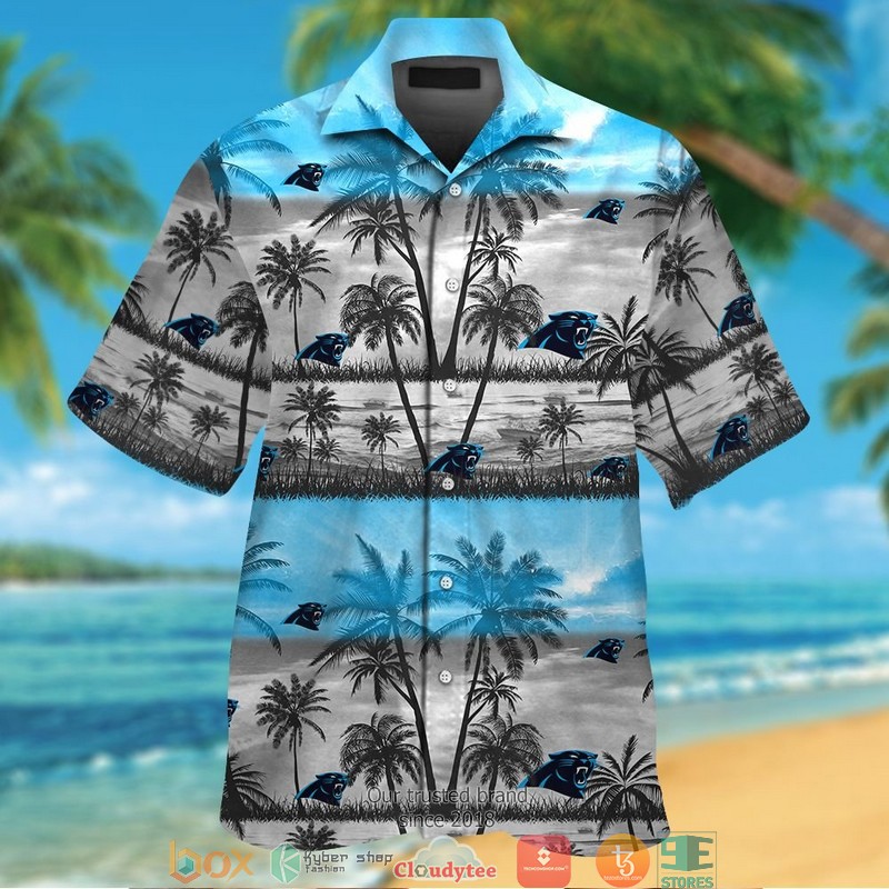 Carolina_Panthers_Coconut_Island_Grey_Hawaiian_Shirt_short