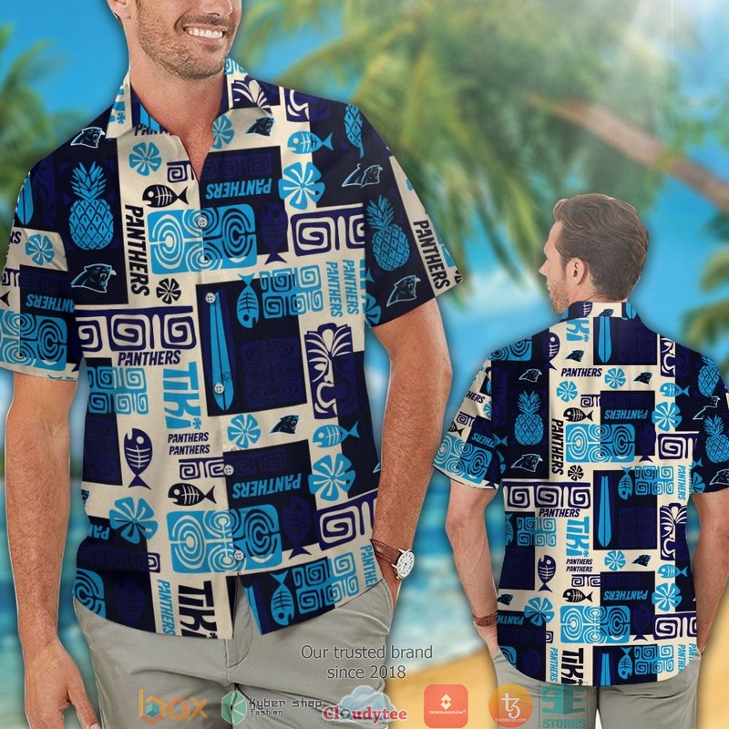 Carolina_Panthers_Fish_Pineapple_Hawaiian_shirt_short_1