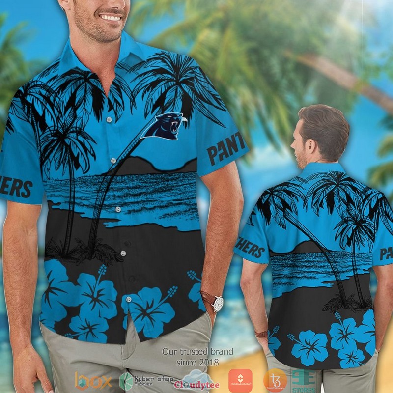 Carolina_Panthers_Hibiscus_Coconut_Island_Hawaiian_Shirt_short_1