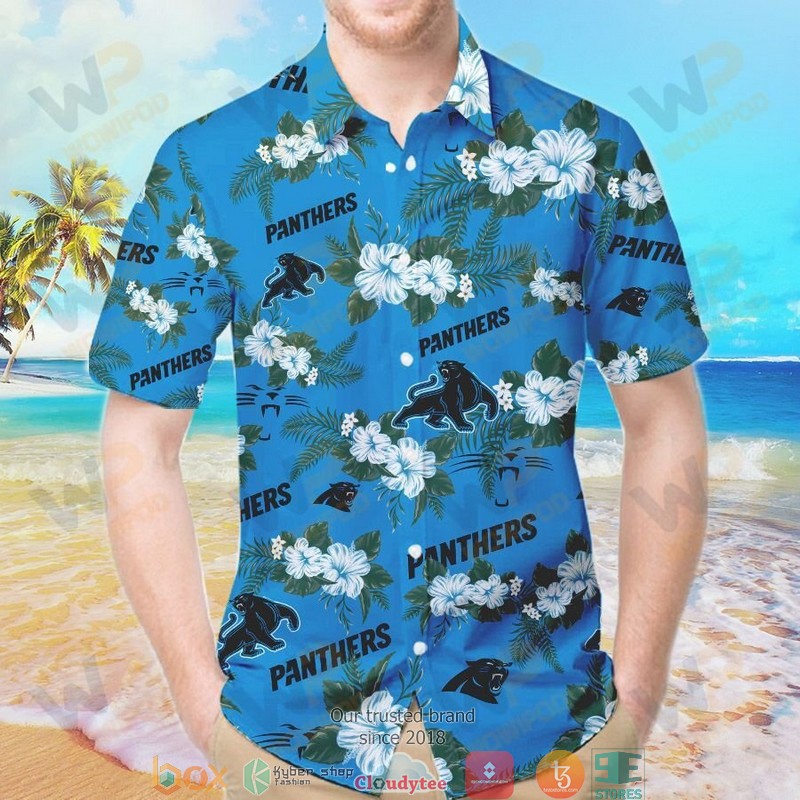 Carolina_Panthers_Hibiscus_Hawaiian_shirt_short_1