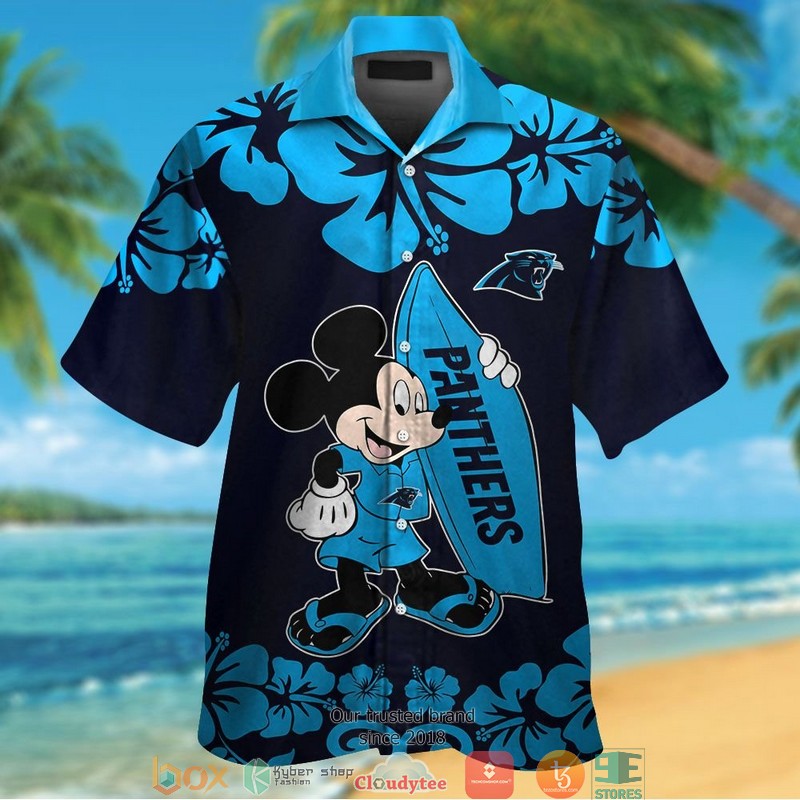 Carolina_Panthers_Mickey_Mouse_Hawaiian_Shirt_short