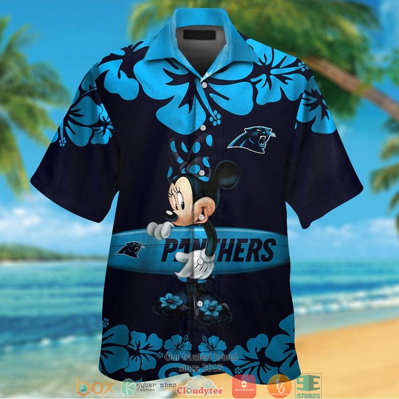 Carolina_Panthers_Minnie_Mouse_Hawaiian_Shirt_short