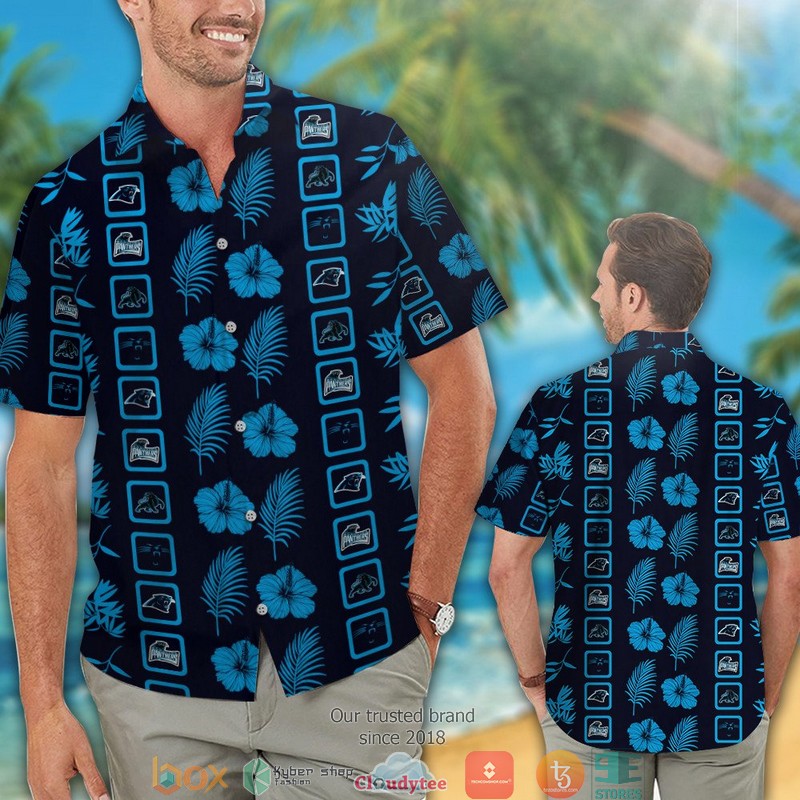 Carolina_Panthers_Navy_Cyan_blue_Hawaiian_Shirt_short_1