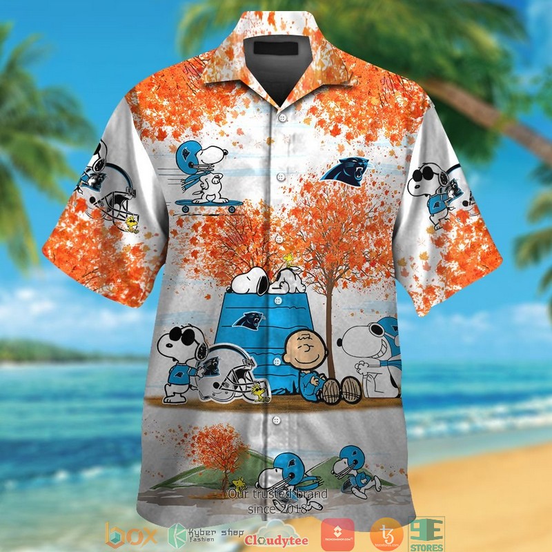 Carolina_Panthers_Snoopy_and_Charlie_Brown_Autumn_Hawaiian_Shirt_short
