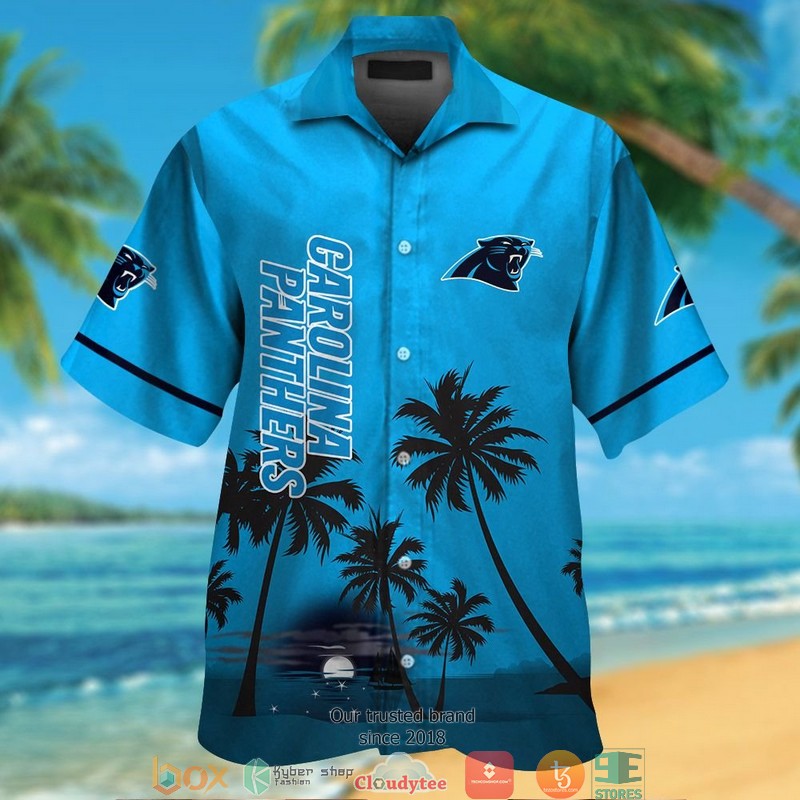 Carolina_Panthers_coconut_island_night_moon_Hawaiian_Shirt_short