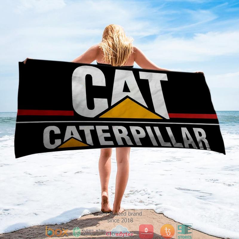 Caterpillar_Inc_Black_Beach_Towel