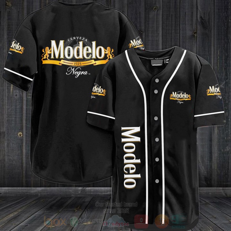 Cerveza_Modelo_Negra_Baseball_Jersey_Shirt