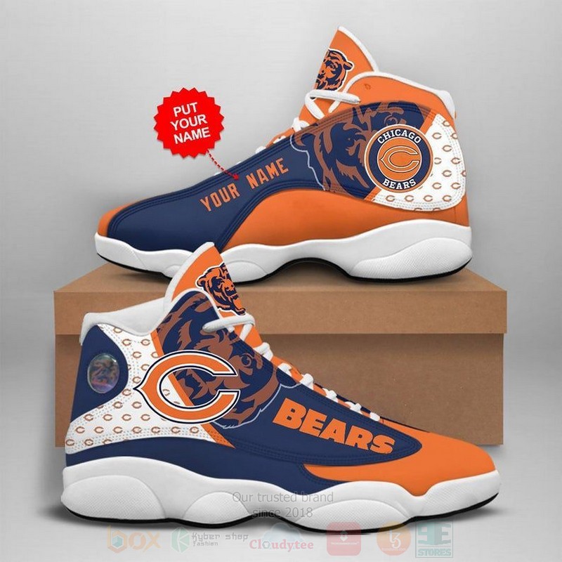 Chicago_Bears_NFL_Custom_Name_Air_Jordan_13_Shoes