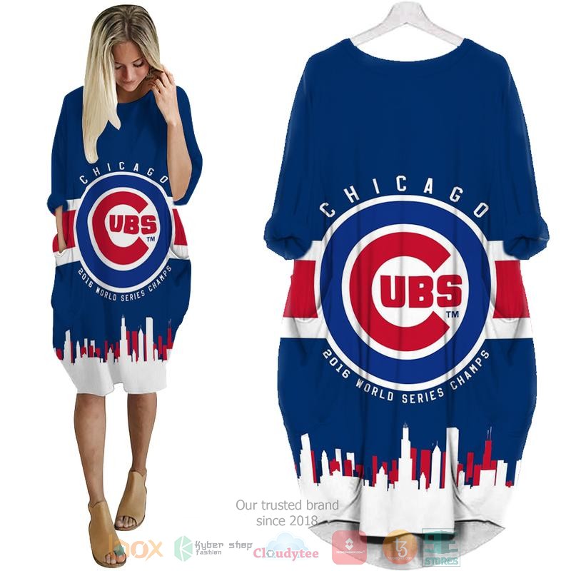 Chicago_Cubs_MLB_blue_Pocket_Dress