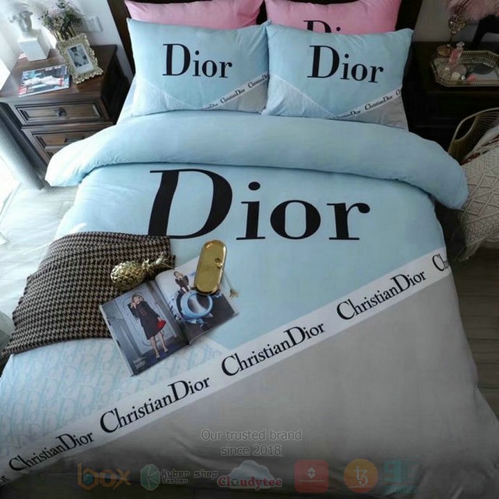 Christian_Dior_Blue-Grey_Inspired_Bedding_Set
