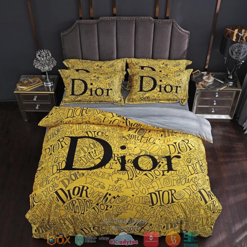 Christian_Dior_Yellow_Duvet_cover_bedding_set