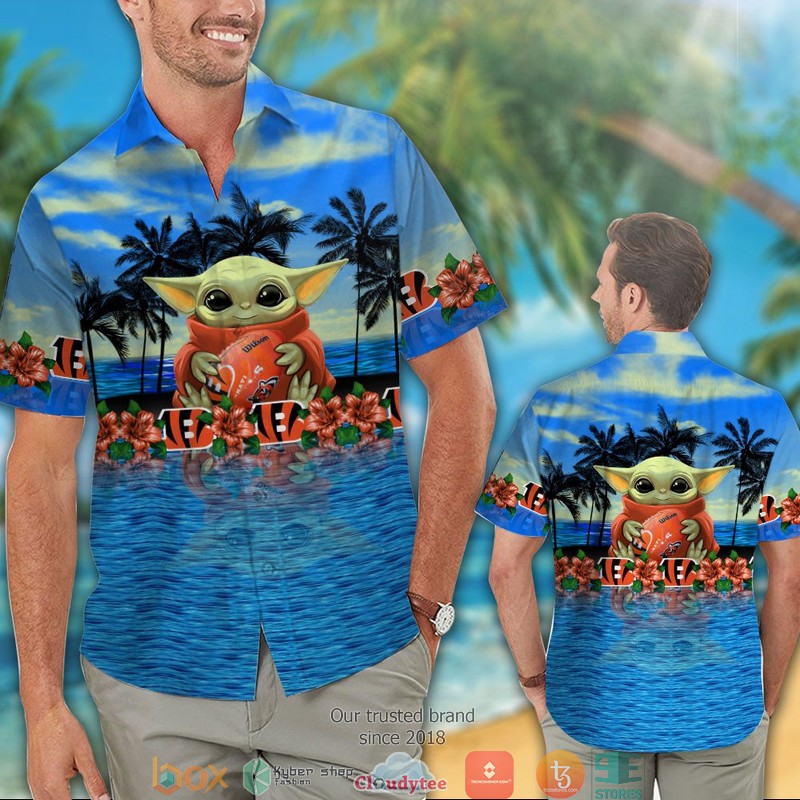 Cincinnati_Bengals_Baby_Yoda_Ocean_Hawaiian_shirt_1
