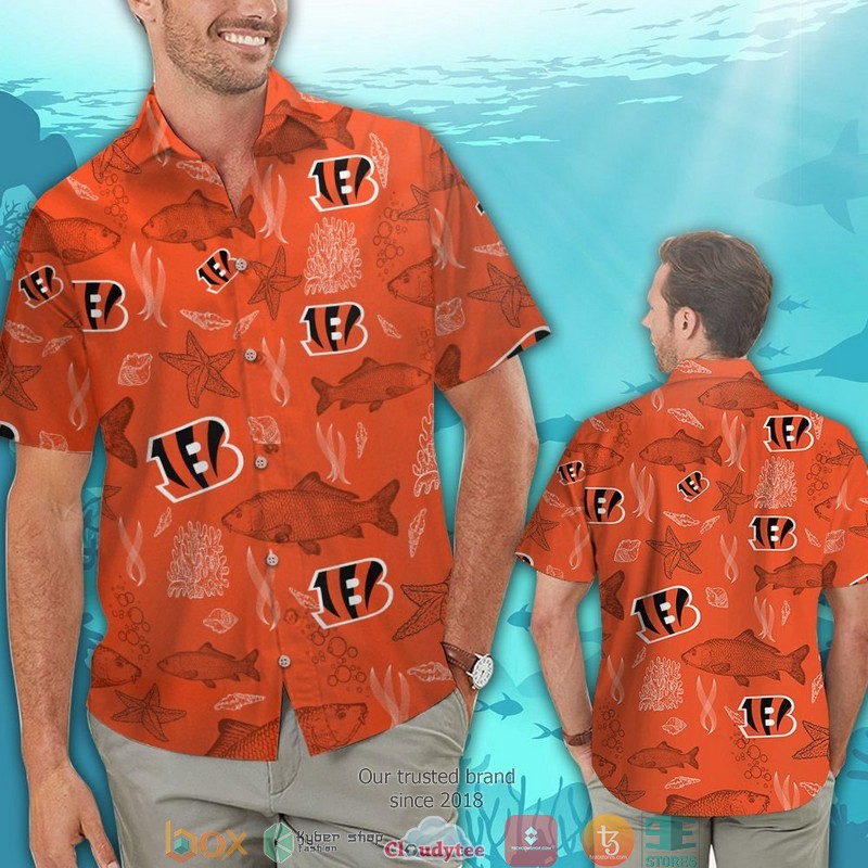 Cincinnati_Bengals_Fish_Ocean_Hawaiian_Shirt_short_1
