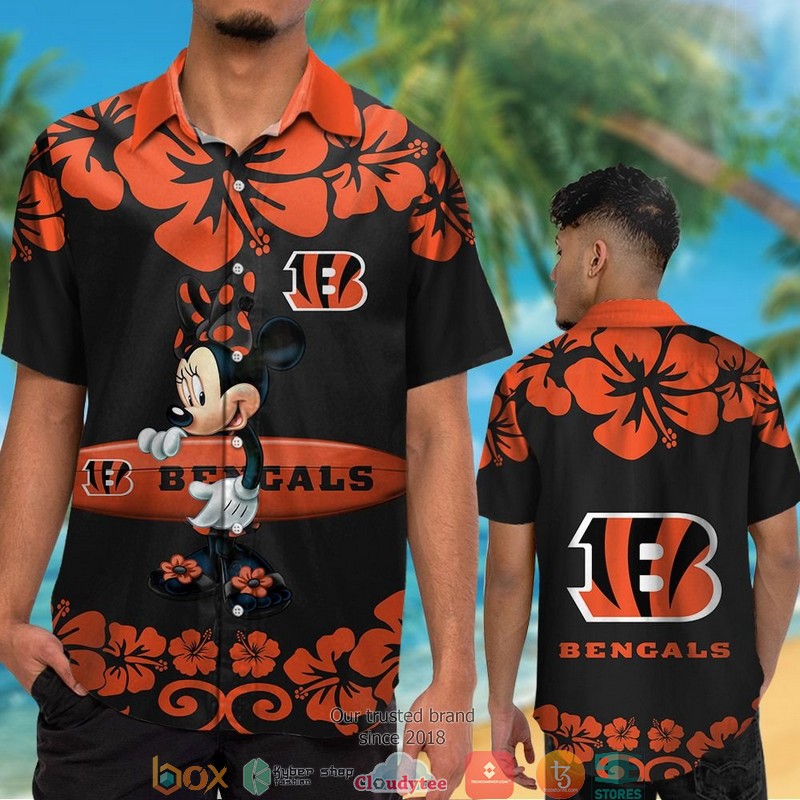 Cincinnati_Bengals_Minnie_Mouse_Hawaiian_Shirt_short_1