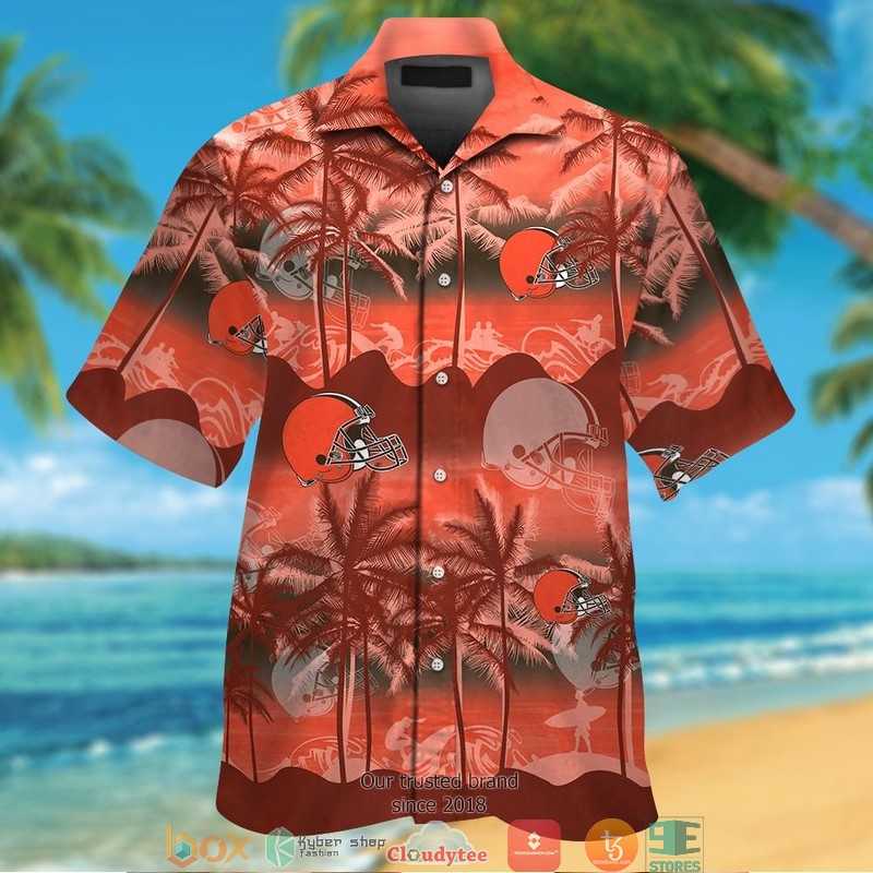 Cleveland_Browns_Coconut_island_Ocean_Orange_Hawaiian_Shirt_short
