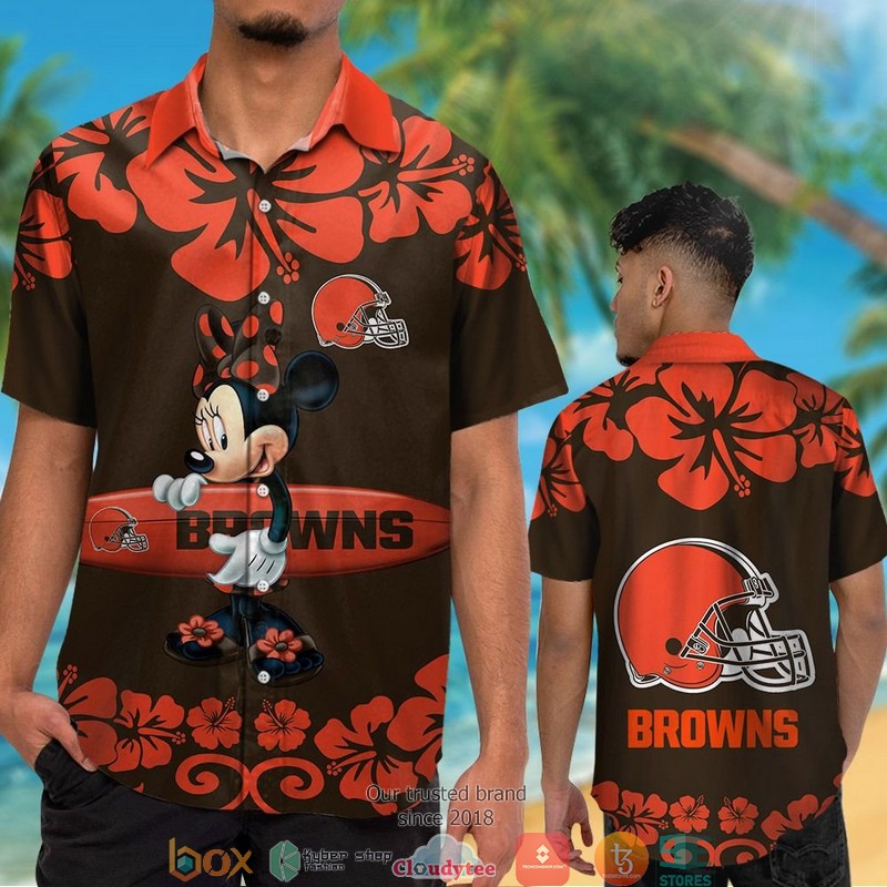Cleveland_Browns_Minnie_Mouse_Hawaiian_Shirt_short_1
