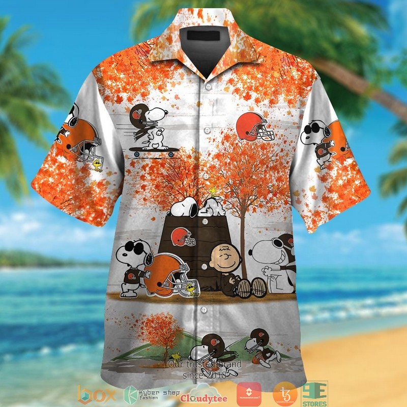 Cleveland_Browns_Snoopy_and_Charlie_Brown_Autumn_Hawaiian_Shirt_short