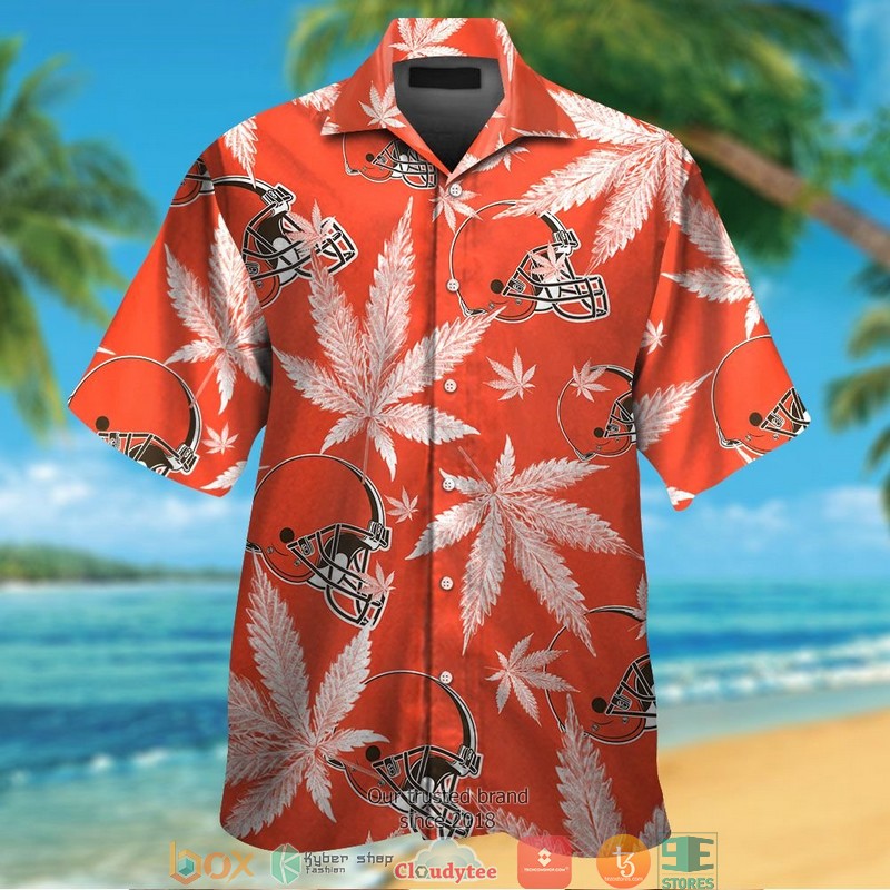 Cleveland_Browns_cannabis_Orange_Hawaiian_Shirt_short
