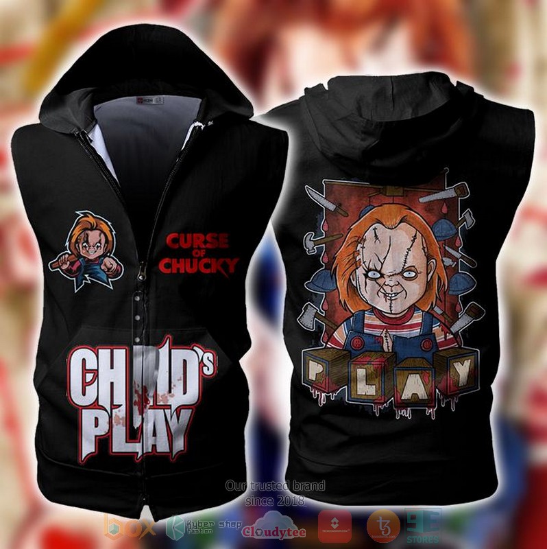Curse_of_Chucky_Childs_Play_Sleeveless_zip_vest_leather_jacket