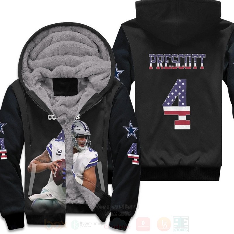 Dallas_Cowboys_Dak_Prescott_4_NFL_Legendary_Flag_Black_3D_Fleece_Hoodie
