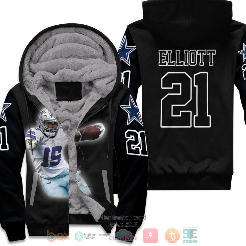 Dallas_Cowboys_Ezekiel_Elliott_21_NFL_Black_fleece_hoodie